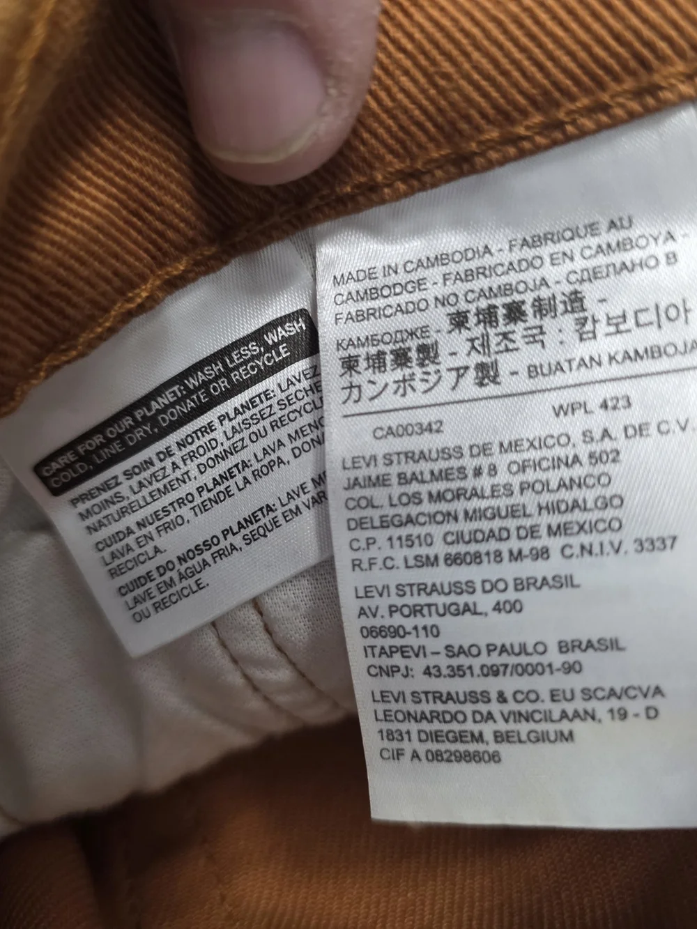 Levi's 514 White Tag Brown Men's Size 36x32